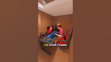 A Secret Gaming Bunker Under The Room Is Crazy! #shorts #interiordesign #homedesign