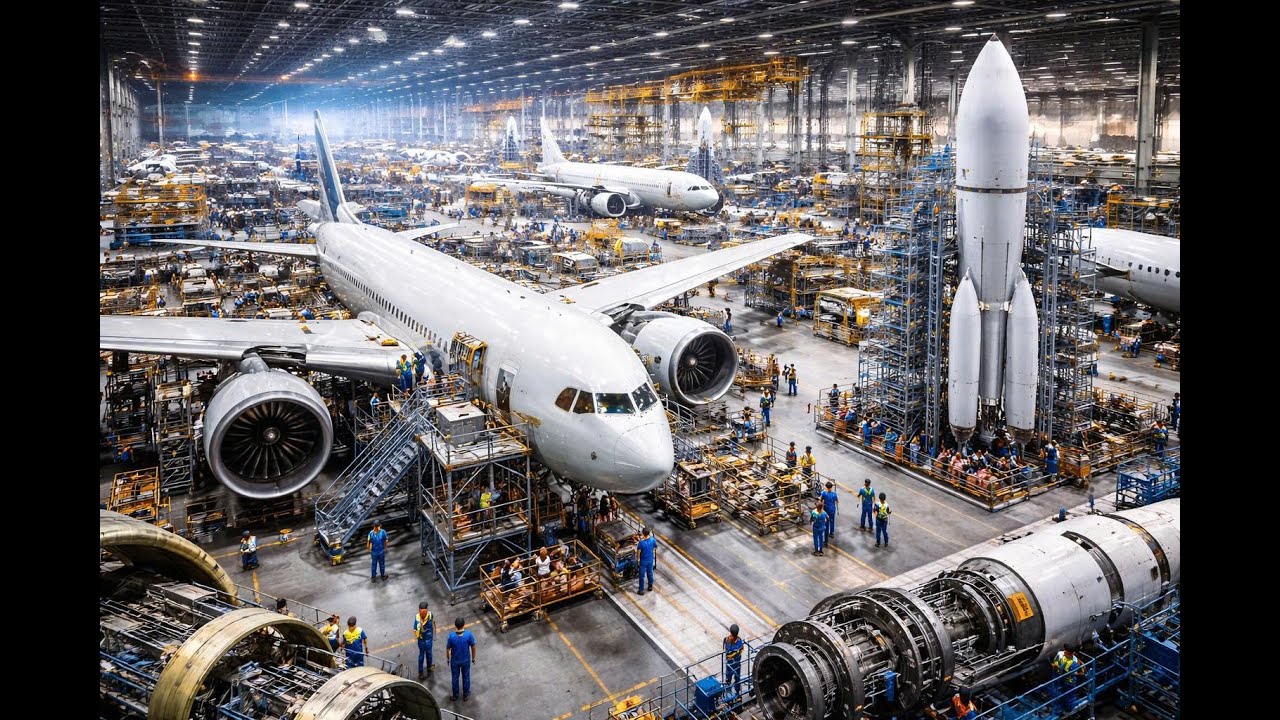 Inside Giant Aerospace Factories - Machines That Rule the Skies | Farmverse Daily Life