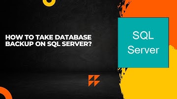 How to take database Backup on SQL Server?
