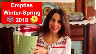 Empties Winter 2017 to Spring 2018