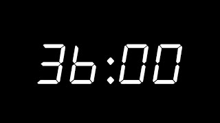 36 Minute Countdown Timer | Digital Clock