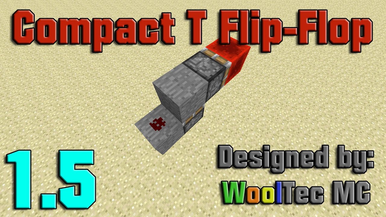 [Broken] Compact T Flip-Flop for Minecraft 1.5/13w03a - YouTube