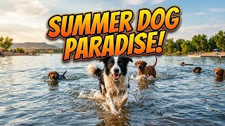DOGS Being DOGS 🐕 Playing & Swimming at Chatfield State Dog Park near Denver Colorado!