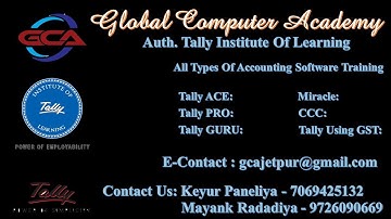 Global Computer Academy Presentation | Tally Authorize Training Center in Jetpur | Best Institute