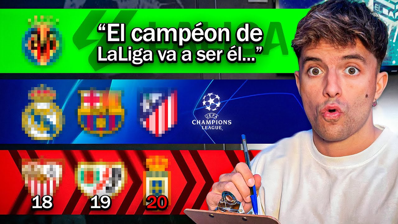 MIS PREDICCIONES DE LA LIGA 25-26 | ¡TIERLIST POLÉMICO!