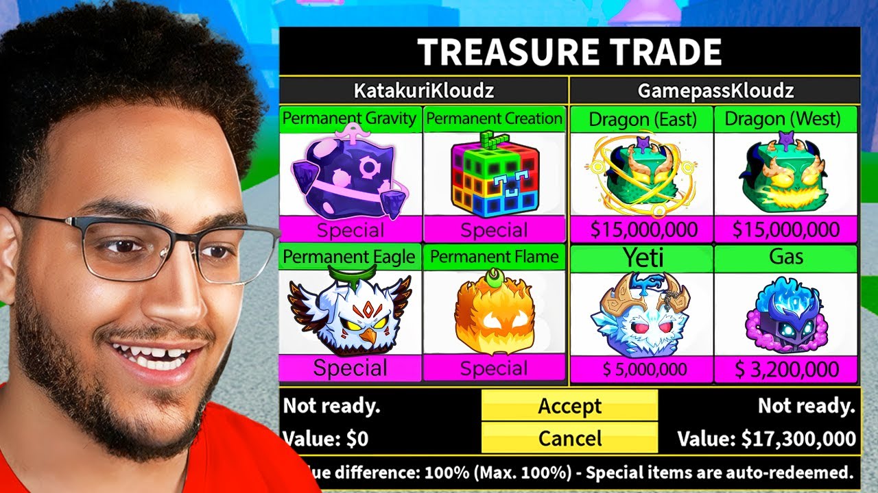 Торгуйте новыми ПОСТОЯННЫМИ фруктами в Blox Fruits!