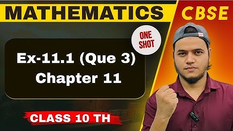 (NEW NCERT) Ex-11.1 Que 3 || Ch-10 (Areas related to Circles) | Class 10 Maths ||
