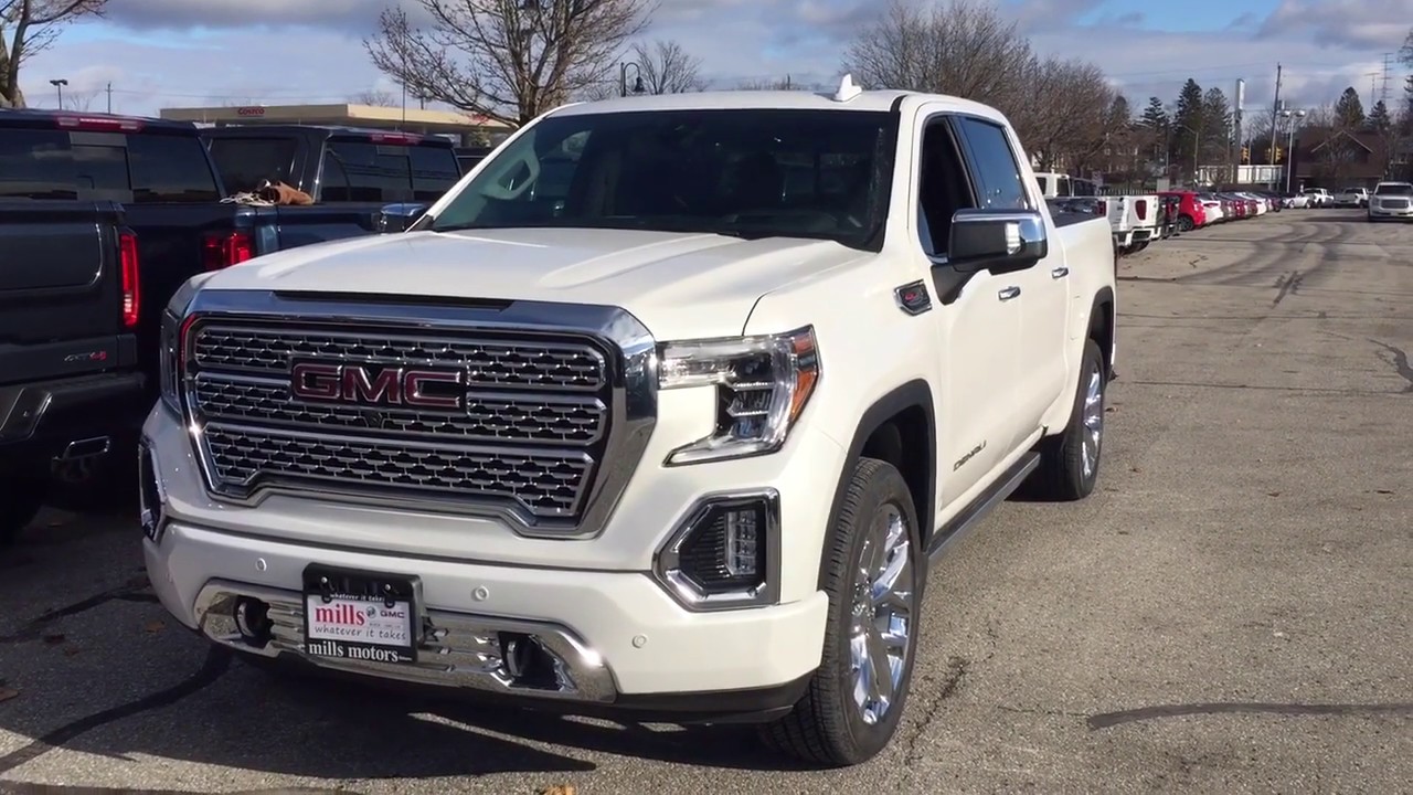 2019 Gmc Sierra 1500 Denali Head Up Display Multi Pro Tailgate White Oshawa On Stock 190180