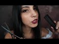 Asmr para hombres peluquera y barbera muy relajante l roleplay