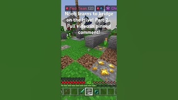 Noob learns how I bridge on the Hive!! #hivemc #minecraft #minecraftshorts #shorts #subscribe #short
