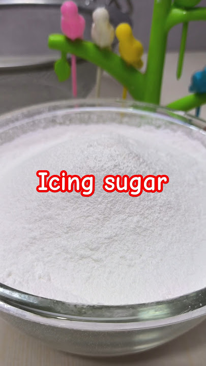 How To Make Icing Sugar At Home! 2 ingredients only #shorts