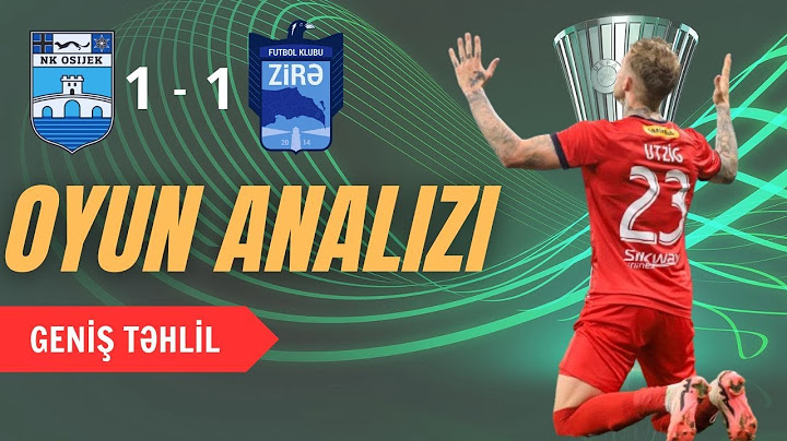Osiyek 1:1 Zirə | UEFA Konfrans Liqası |  Oyun Analizi