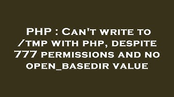 PHP : Can