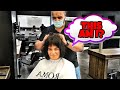 She Couldn't Get Enough Of Looking After Herself! Haircut For Women асмр