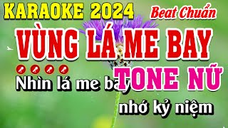 Vùng Lá Me Bay Karaoke Tone  Nữ Beat Chuẩn | Đình Long Karaoke