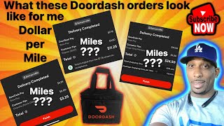 My Doordash miles for the pay per order check it out tips tricks information cash profit