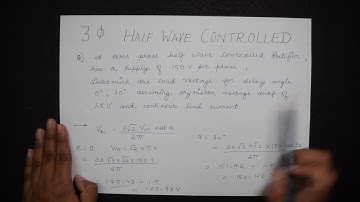 Numerical on Three Phase Half Wave Converter