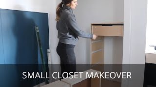 SMALL CLOSET MAKEOVER | DIY BUILTIN DRESSER