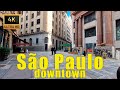 [4K] Virtual Walking Tour through Downtown São Paulo