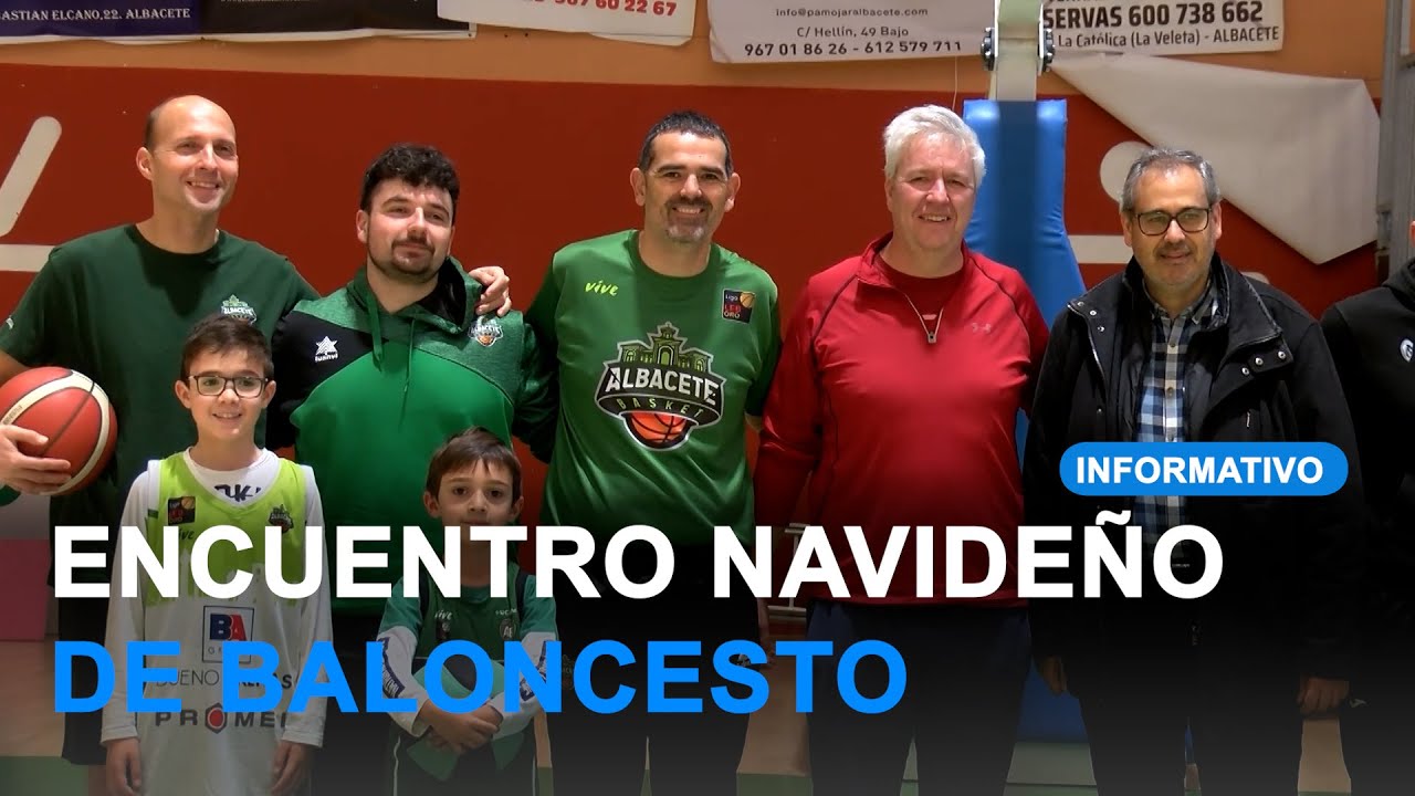 Partido de baloncesto navideño organizado por Albacete Basket - YouTube