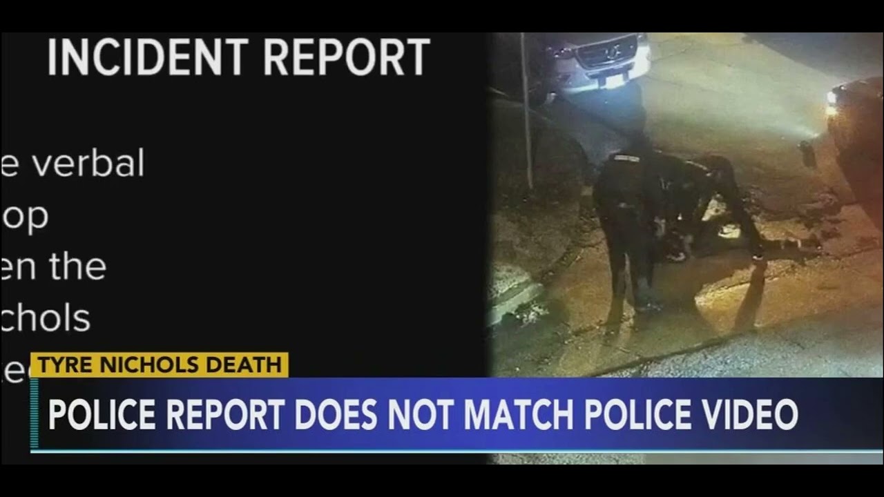 Tyre Nichols: The Incident Report Don't Match The Video - YouTube