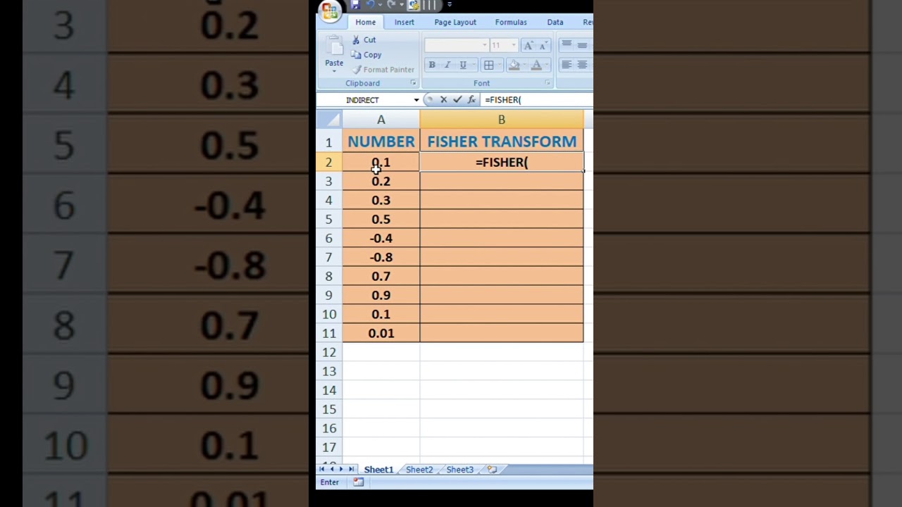 |Excel का "FISHER",formula correlation को convert  करने का 👌 तरीका | viral tutorial short in 2025|