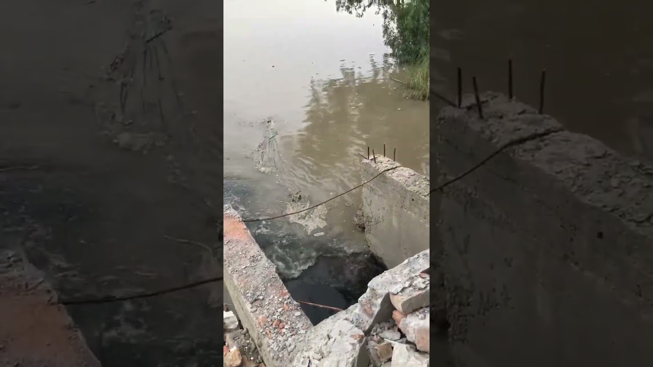 flood in indus river dera ismail khan | drainage in river | sewerage drain in river indus | river
