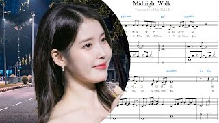 Midnight Walk (Accurate duo for piano and voice) - IU