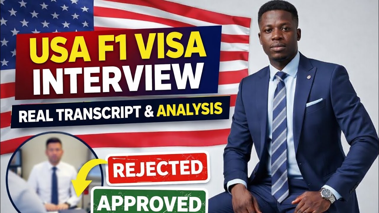 Why This Student Got F1 Visa Approved | Real Interview Transcript| USA ...