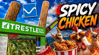 Riding the Spicy Chicken trail at Trestle Bike Park | Downhill MTB POV