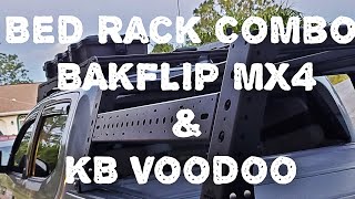 Installing a KB Voodoo Bed Rack on a Bakflip MX4 Tonneau Cover Tacoma