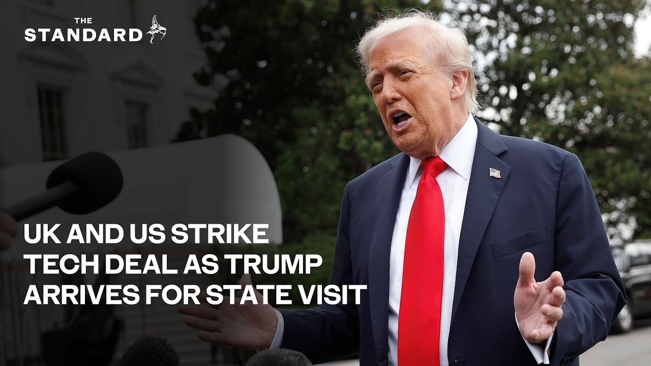 UK and US strike tech deal as Trump arrives for state visit