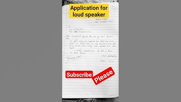 Latter of loud speaker /Application for loud speaker/loud speaker application#shorts #english