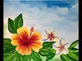 Hibiscus and Plumerias Acrylic Painting Lesson with Victoria Gobel