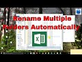 How to Rename Multiple Folder At Once Using Batch File.