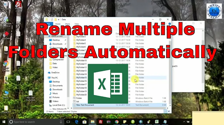 How to Rename Multiple Folder At Once Using Batch File.