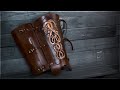 How to Make Leather Greaves with Viking Artwork