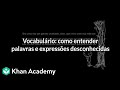 Vocabulário Como Entender Palavras E Expressões Desconhecidas 