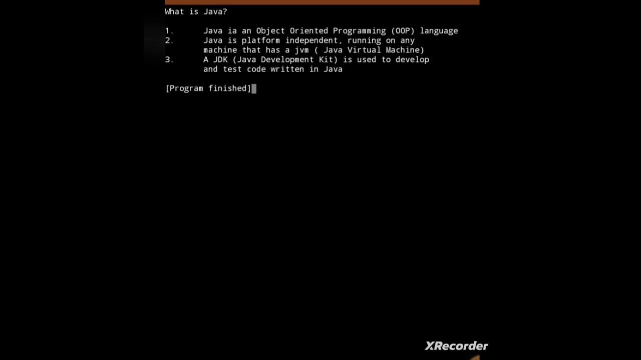 One Minute Java. What is Java? java programming programação 