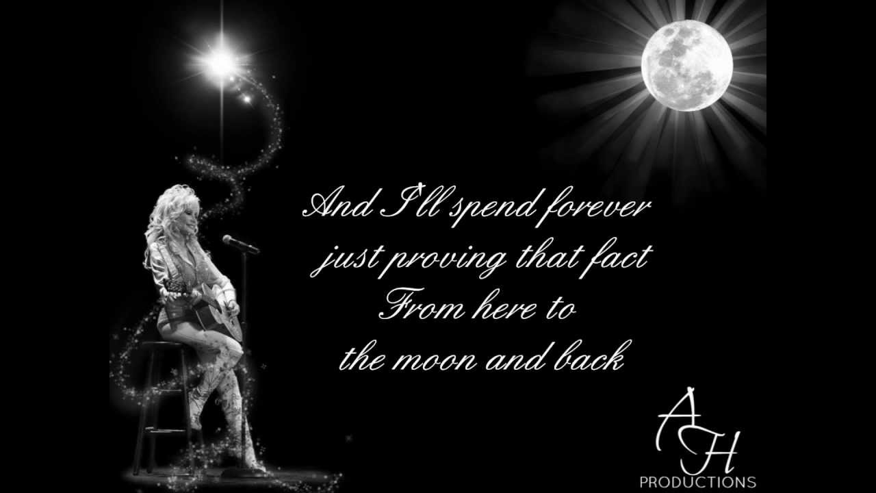 Dolly Parton "Here to the Moon & Back" with lyrics