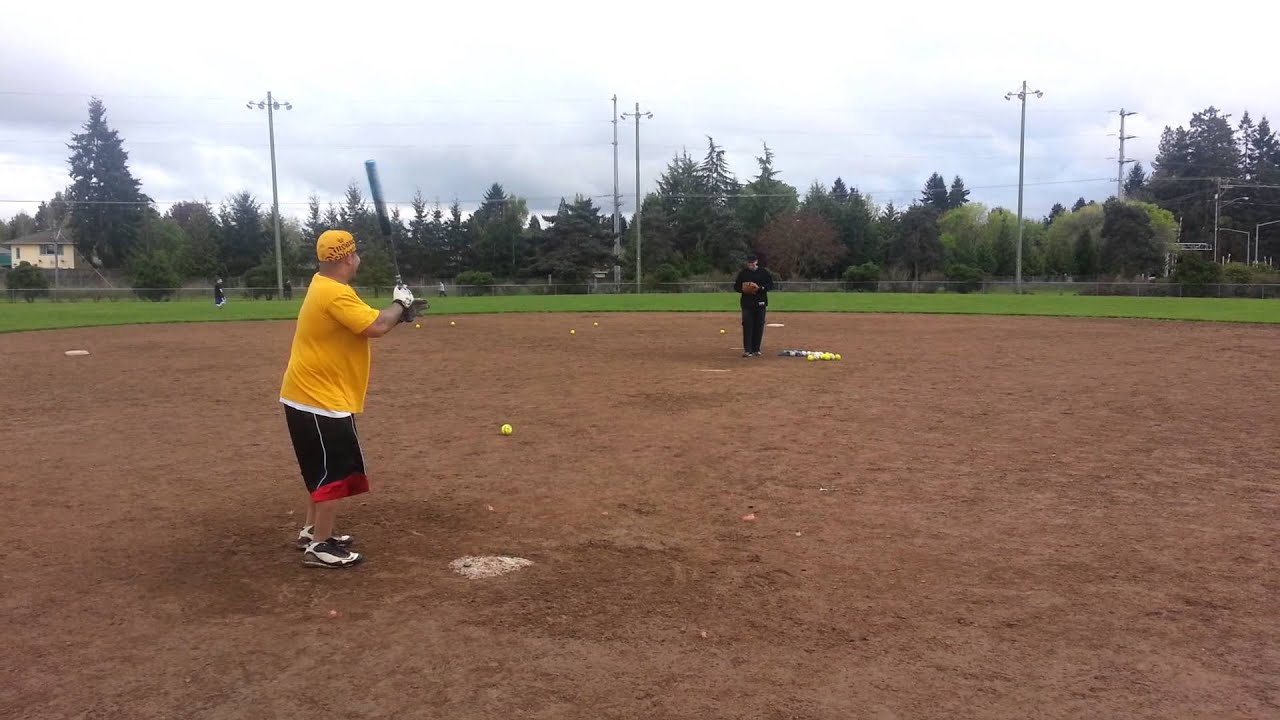 Slowpitch Softball hitting Demarini F2 YouTube