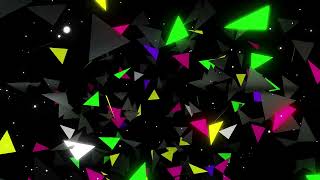 Colourful Triangle tunnel 4k VJ Loop Video | No Copyright Motion Loop Video