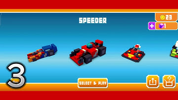 Blocky Highway: Traffic Racing Gameplay Walkthrough part 3 - Speeder (Android, IOS)