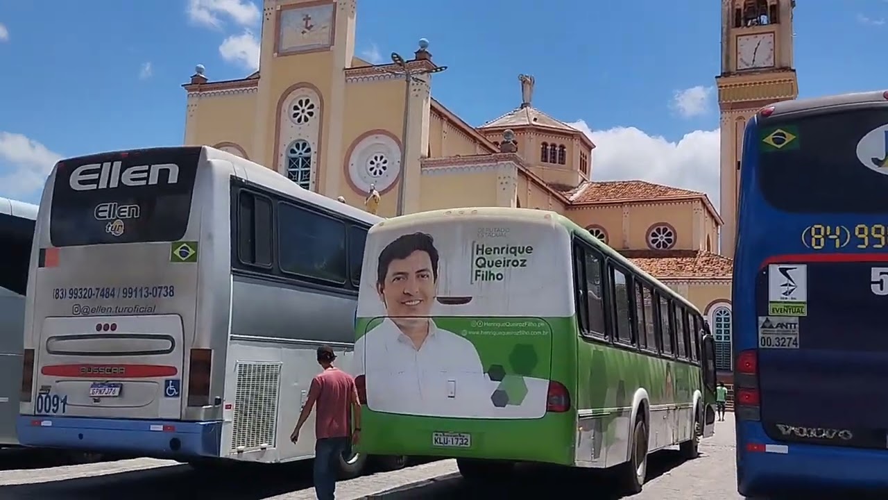 MUITOS ÔNIBUS DE ROMEIROS NA PRIMEIRA ROMARIA DO ANO 2024 ROMARIA DE REISADO JUAZEIRO DO NORTE