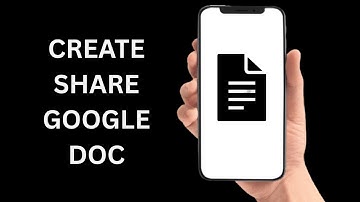 How To Create And Share A Google Doc