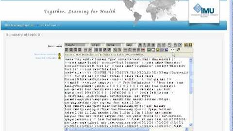 Tutorial -  WYSIWYG editor (Moodle)