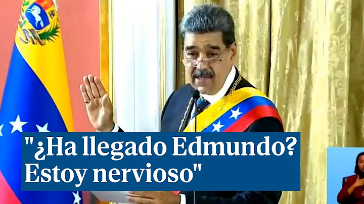 Maduro, al escuchar un fuerte ruido durante su investidura: "¿Ha llegado Edmundo? Estoy nervioso"