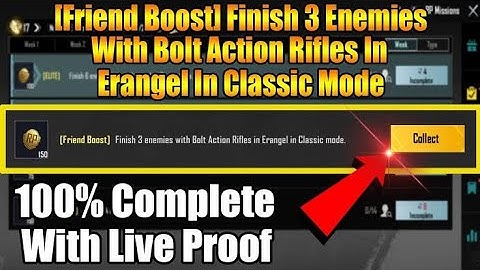 finish 3 enemies with bolt action rifles / finish 3 enemies with bolt action rifles in erangel