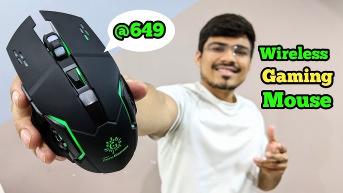 RPM Euro Games Wireless Gaming Mouse Bluetooth & 2.4 G Connect, Upto 3200  DPI, RGB Backlit, 6 Buttons