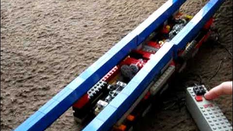 Lego Monorail Switch Rail test for Double Track